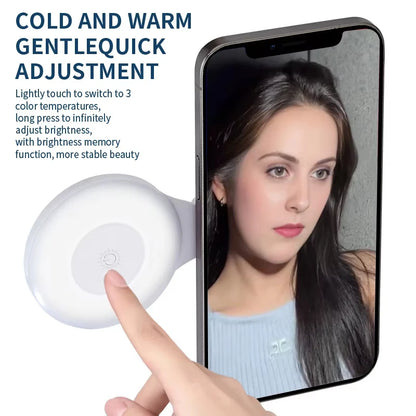 Illuminate Your Selfies with the Ultimate Portable Magnetic Phone Selfie Light - Rechargeable & Adjustable for Perfect Photography!