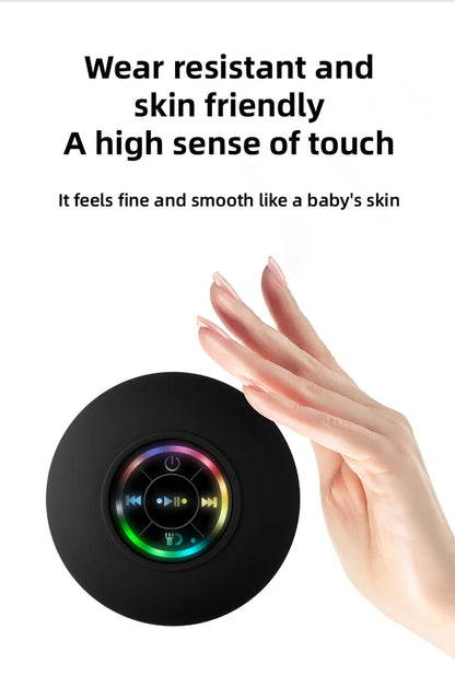 Experience Ultimate Sound with Our Vibrant Waterproof Bluetooth Shower Speaker - Suction Cup & LED Lights for Unmatched Portability